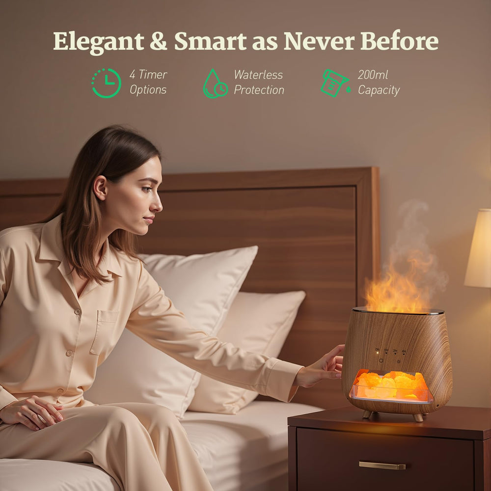 JJNJJN 9-color LED night light provides soft ambiance for bedrooms.