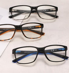JJWELL two-tone frame reading glasses for a modern masculine look and eye protection