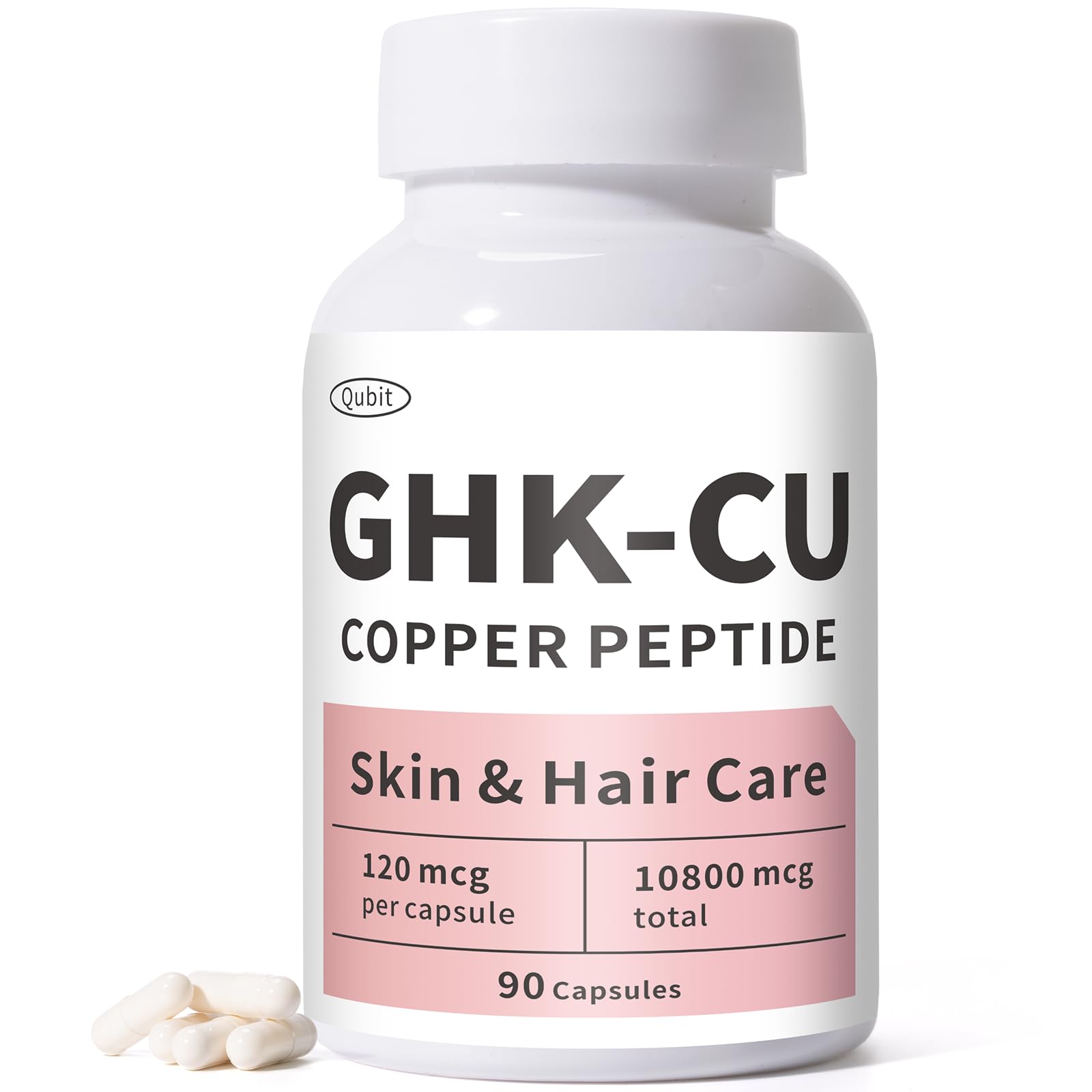 Jkrova GHK-Cu bottle showing copper peptide supplement for daily skin and hair support