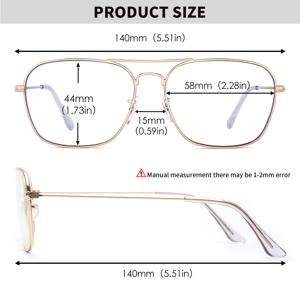 JM gold frame glasses come in an attractive gift packaging.
