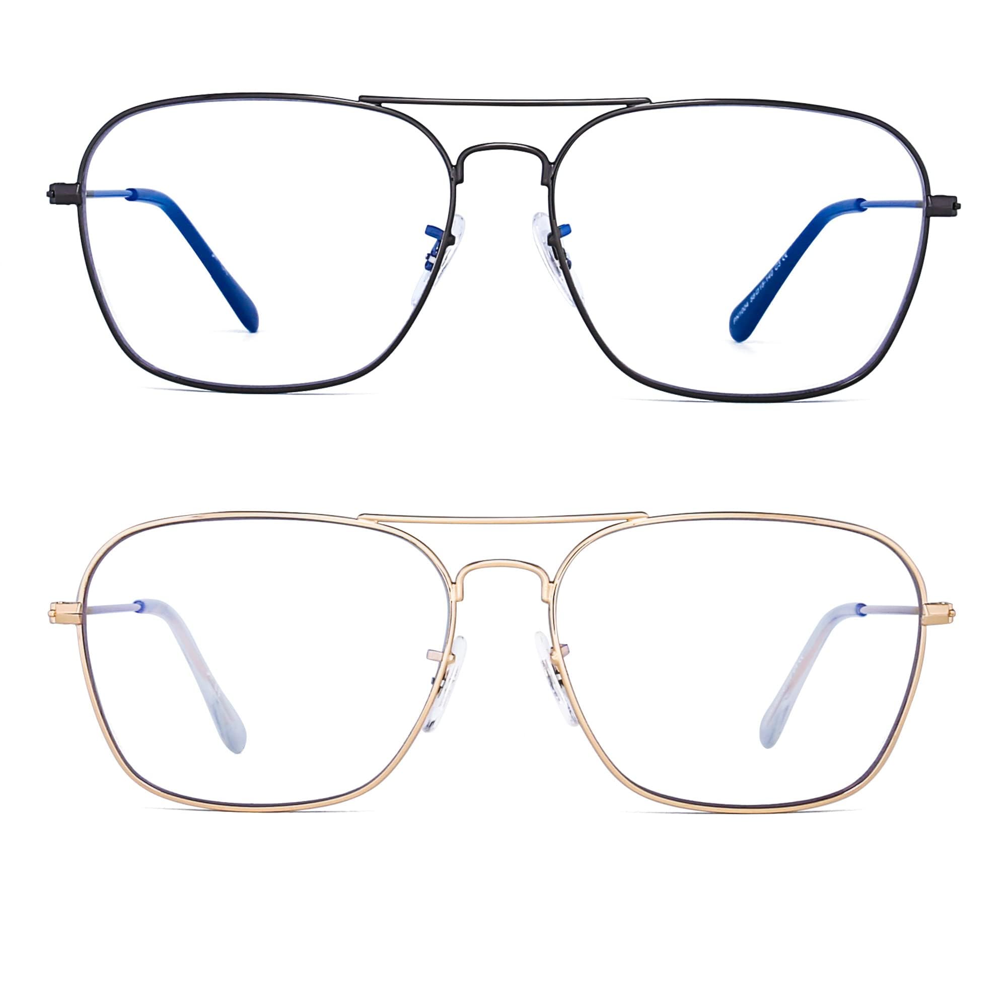 JM blue light blocking lenses for comfortable computer viewing.