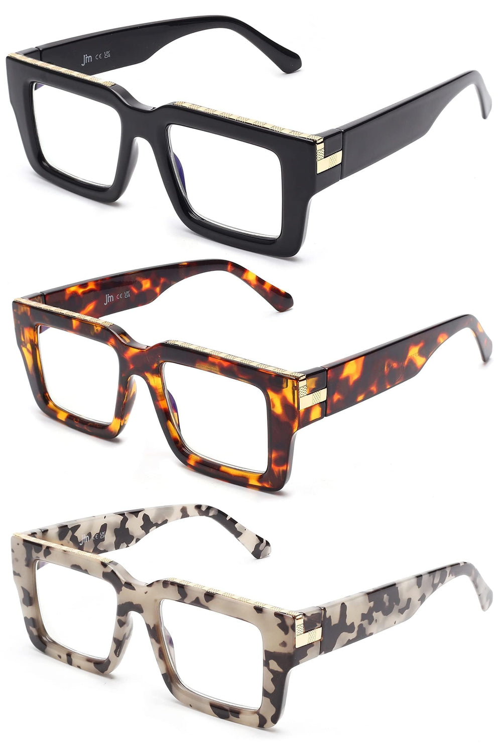 JM stylish oversized square frames for casual and professional looks