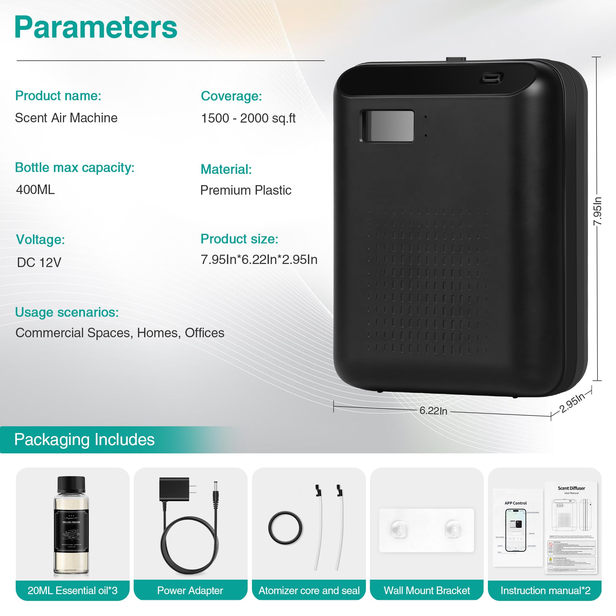 JM-X2 Pro 7-day programmable timer for tailored scent routines