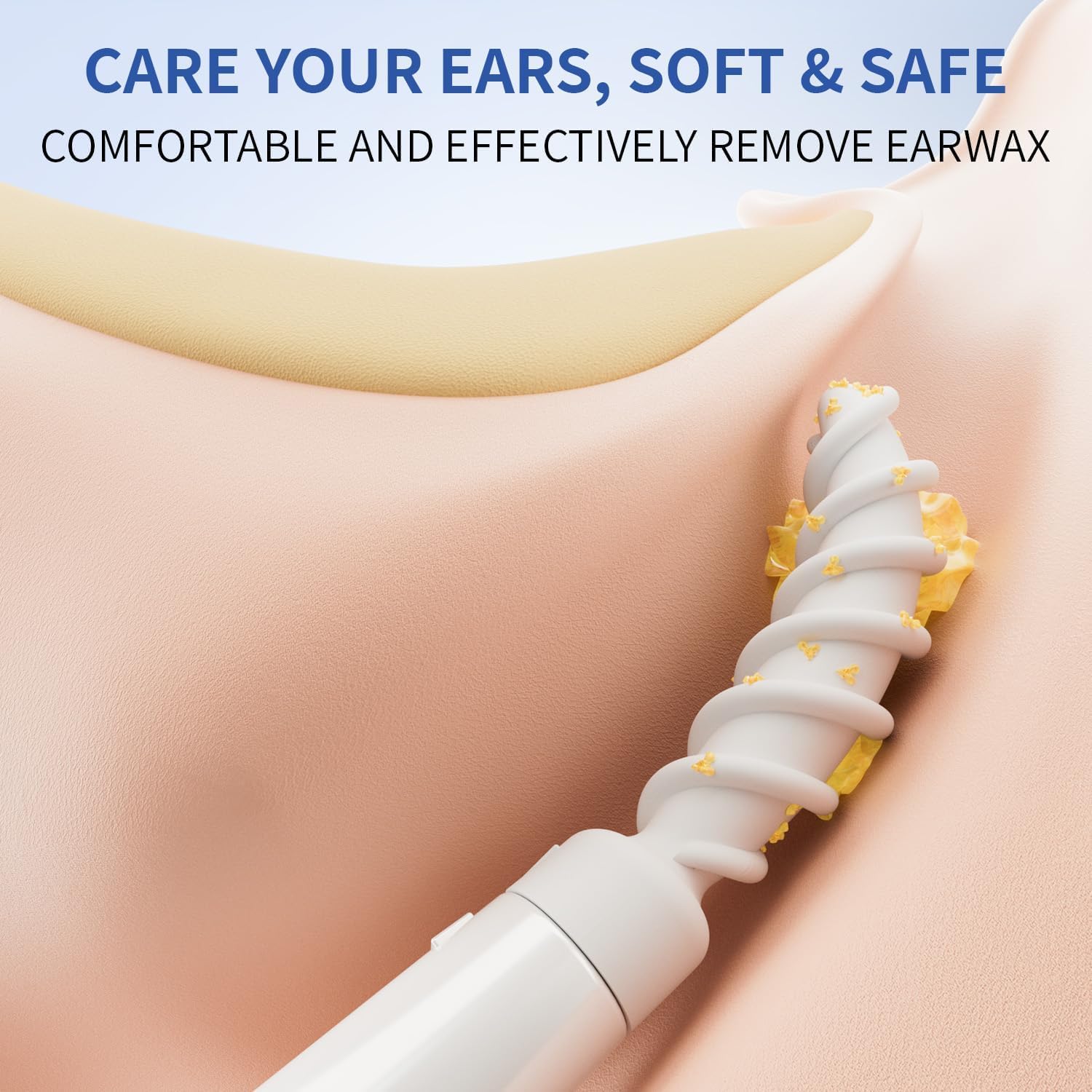 JMERSL 9 replaceable silicone tips for customizable ear cleaning