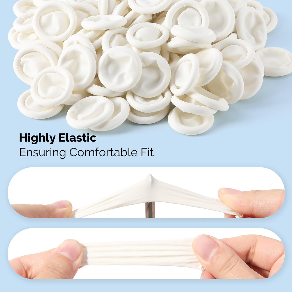 JMU finger cots waterproof and oil resistant for clean fingertips.