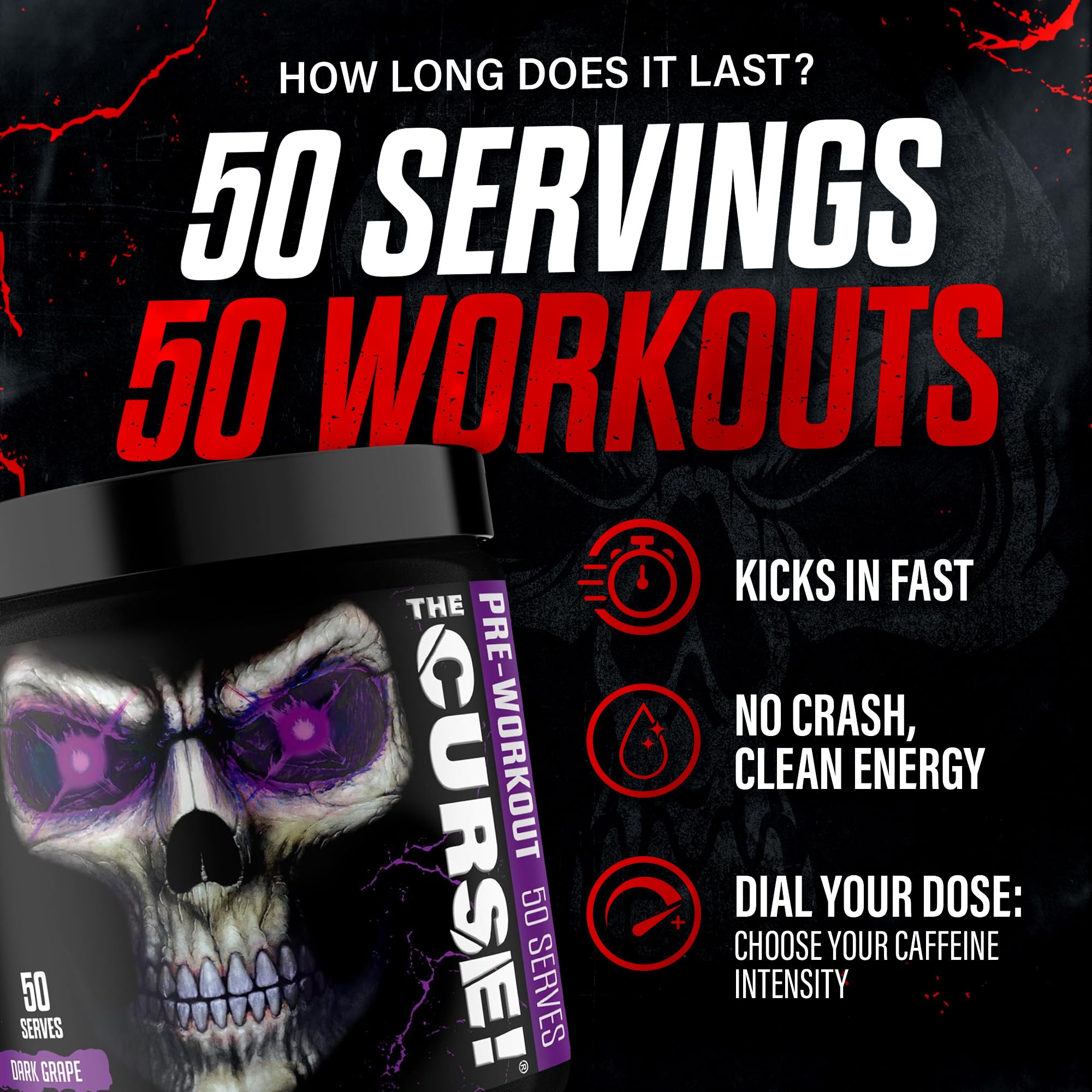 JNX Sports The Curse watermelon powder scoop ready for workouts