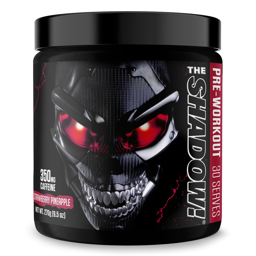 JNX SPORTS The Shadow bottle with Strawberry Pineapple flavor for a powerful workout energy boost