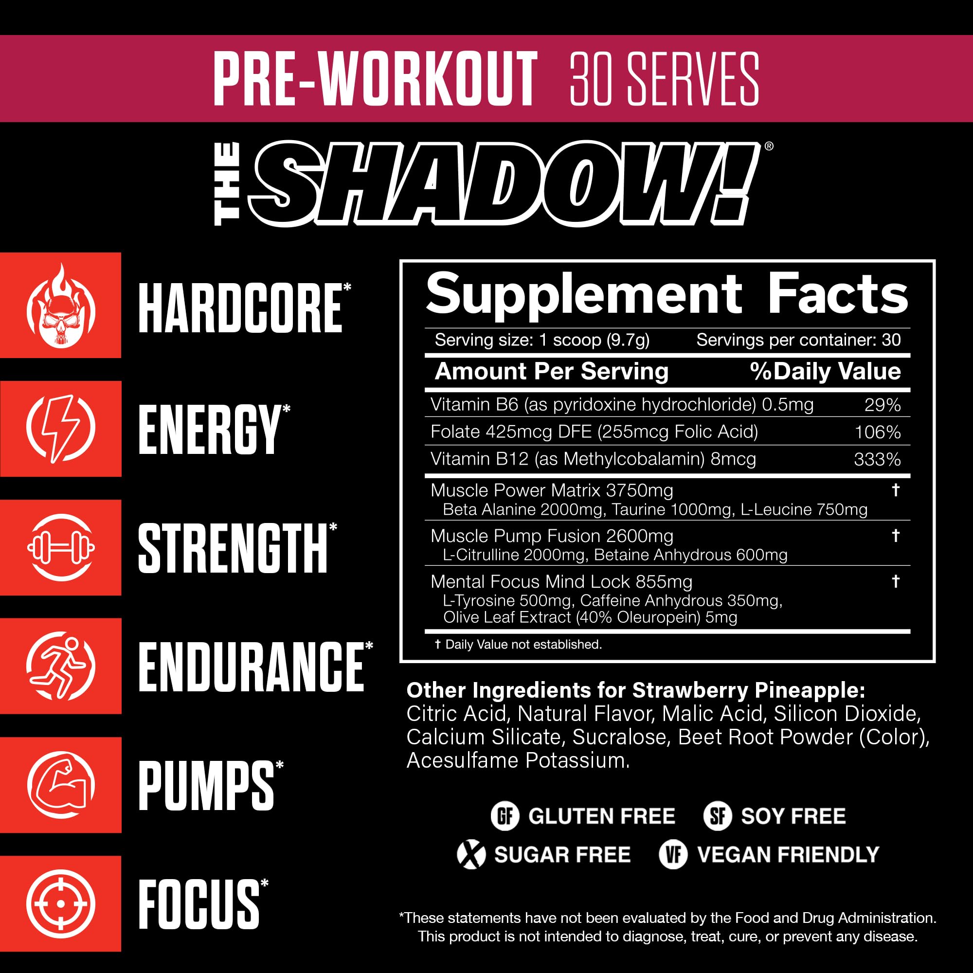 The Shadow strawberry-pineapple powder shows precise dosing for consistent servings