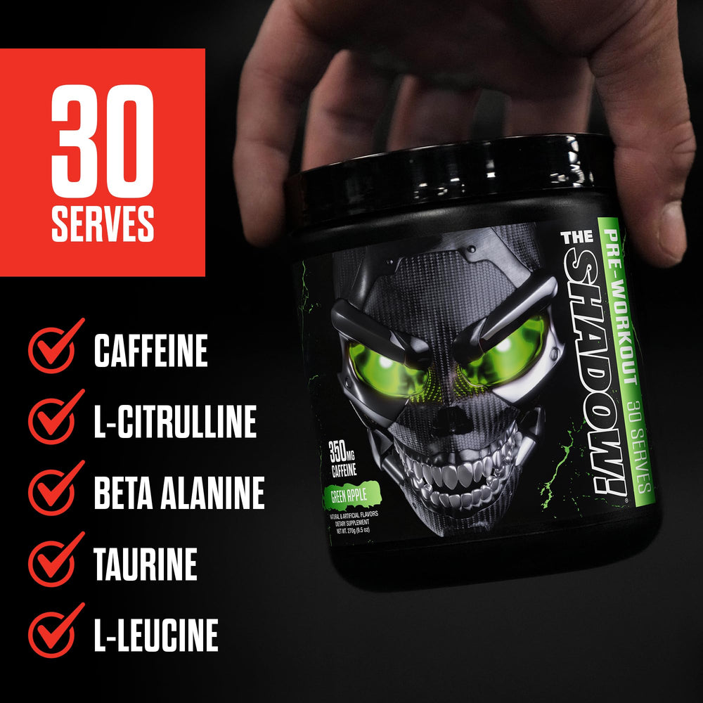 JNX Sports The Shadow! prepared drink in a shaker with crisp flavor.