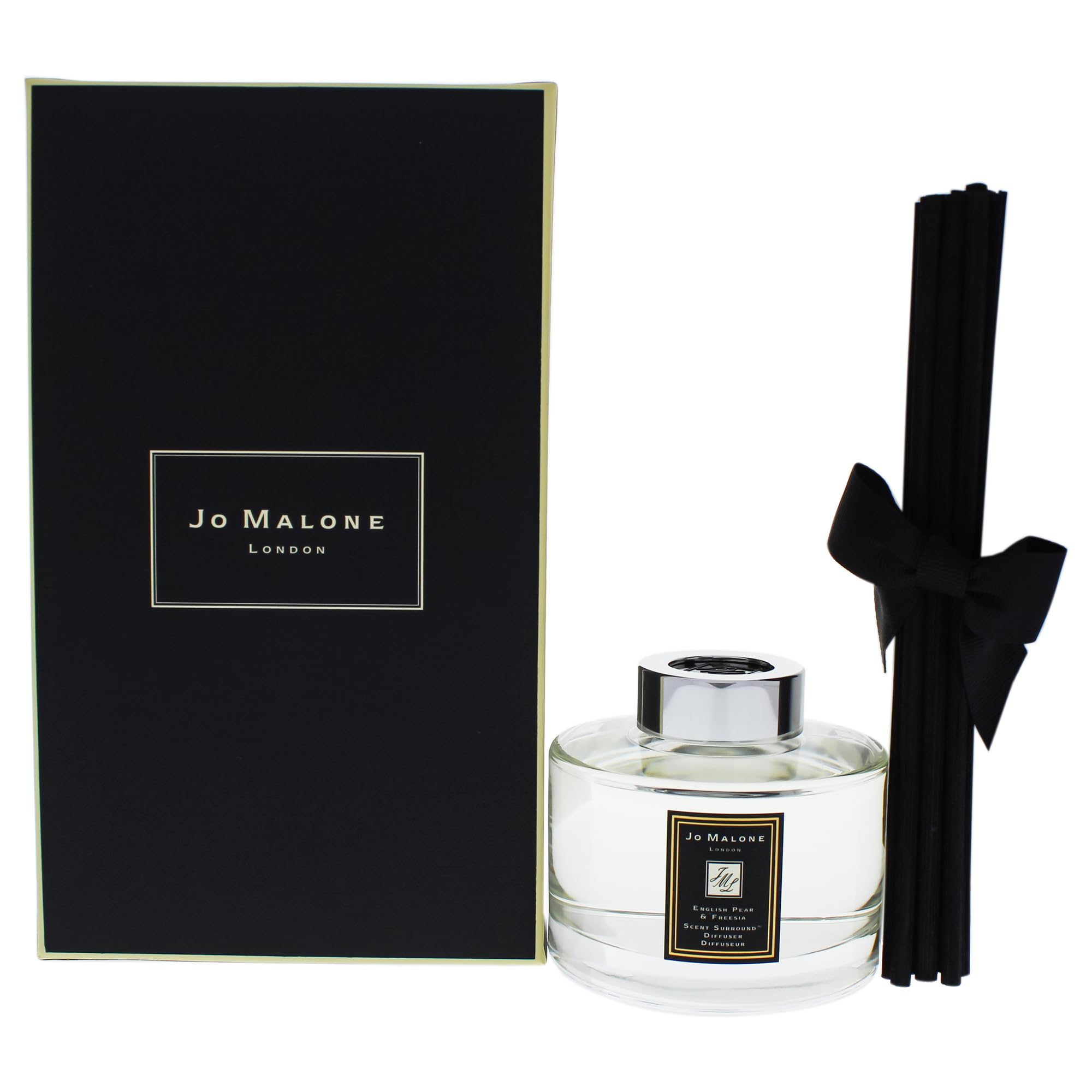 Jo Malone English Pear and Freesia diffuser bottle adds an elegant scent to living spaces