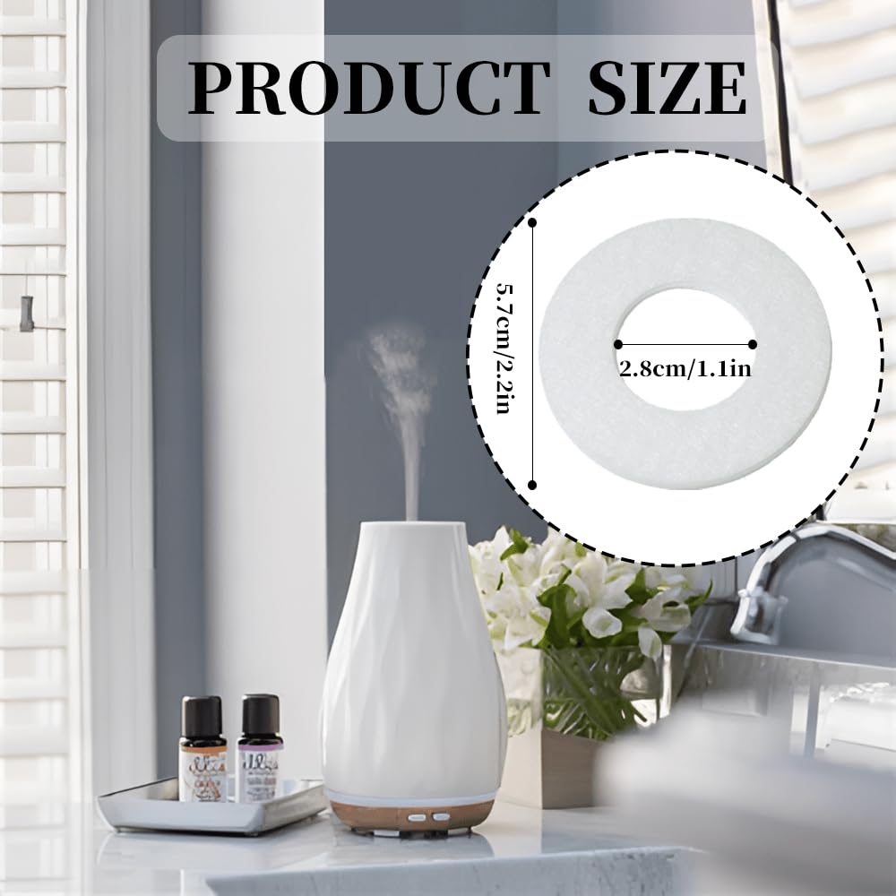 round refill pads with 57mm outer diameter suited for many humidifiers and diffusers