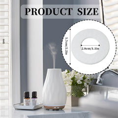 round refill pads with 57mm outer diameter suited for many humidifiers and diffusers