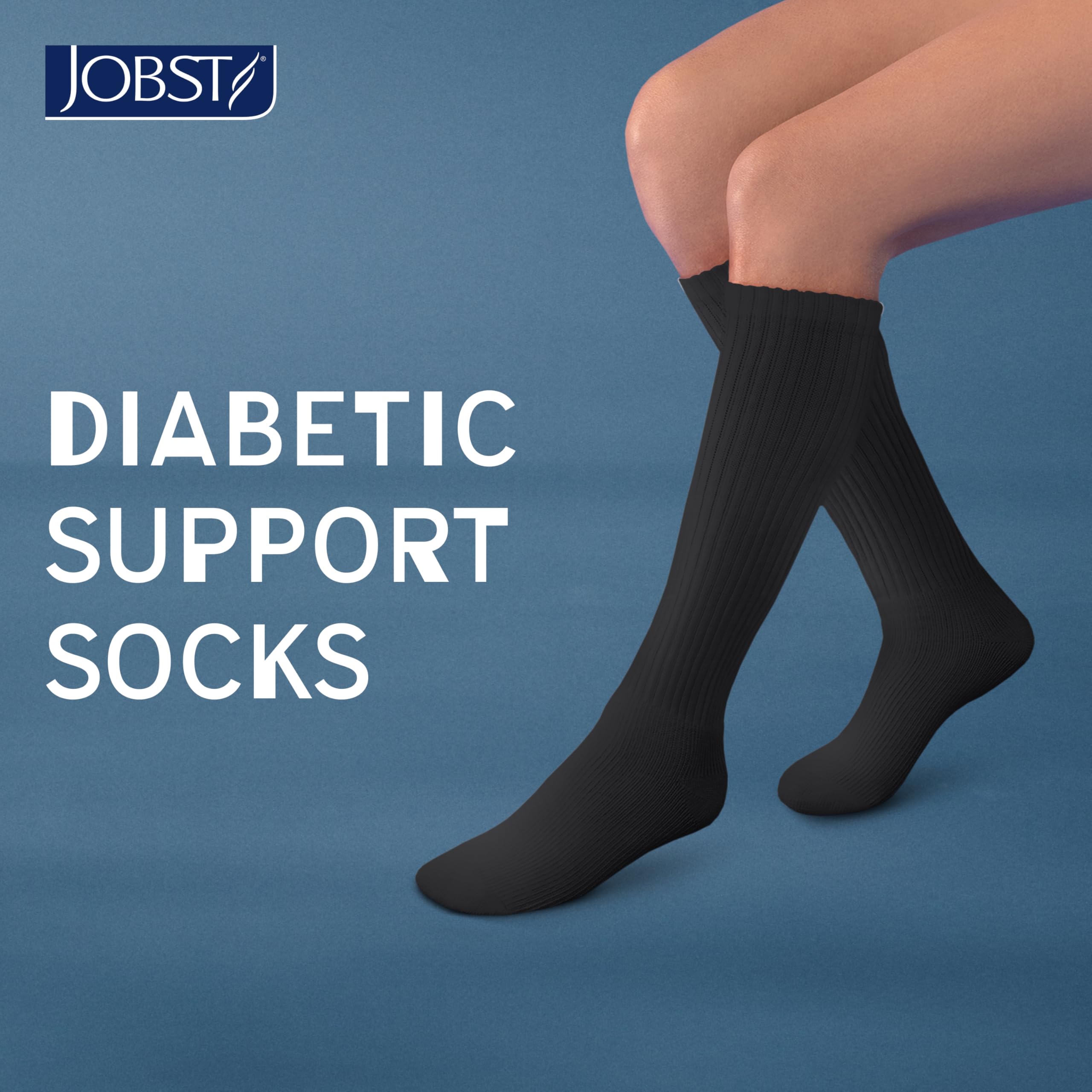 JOBST SensiFoot gradient compression illustration indicating 8-15 mmHg support