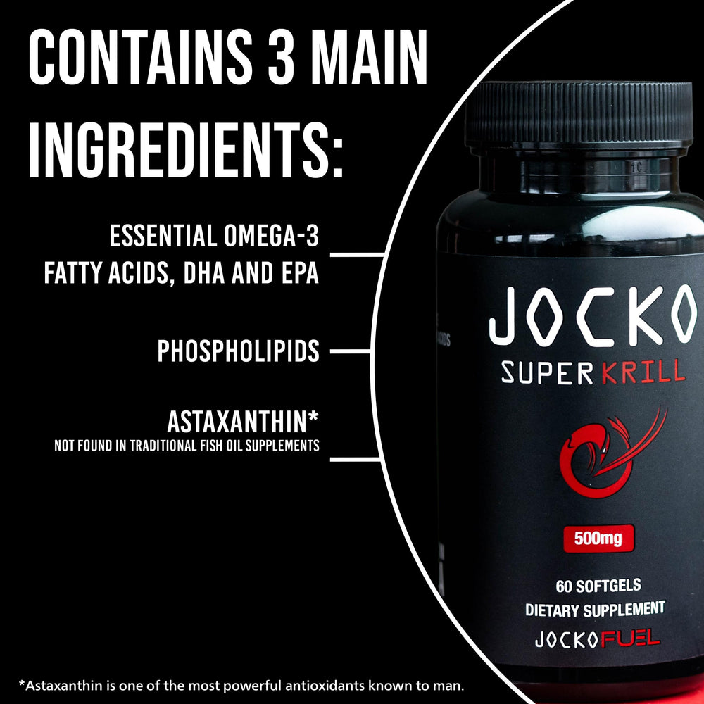 Jocko Fuel Antarctic Krill Oil softgel close-up with vanilla coating