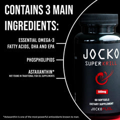 Jocko Fuel Antarctic Krill Oil softgel close-up with vanilla coating