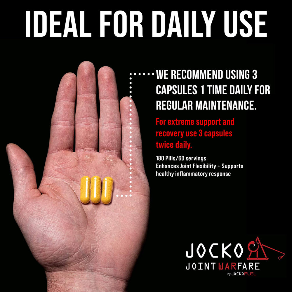 Jocko Fuel boswellia serrata extract promoting joint comfort and mobility.