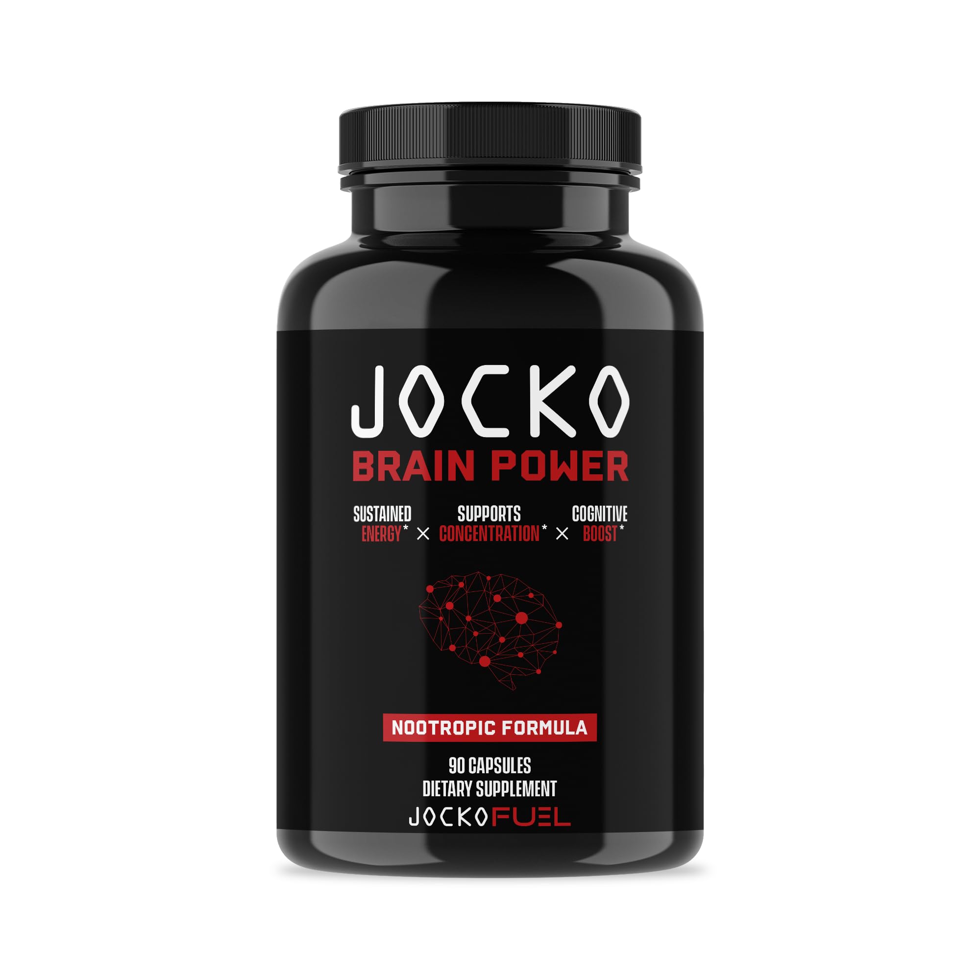 Jocko Fuel Brain Power bottle for sustained energy and focused everyday use