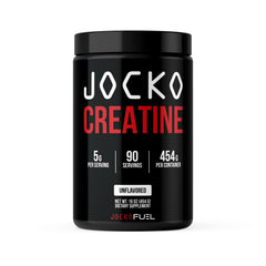 Jocko Fuel Creatine Monohydrate powder in a jar supports sustained athletic performance.