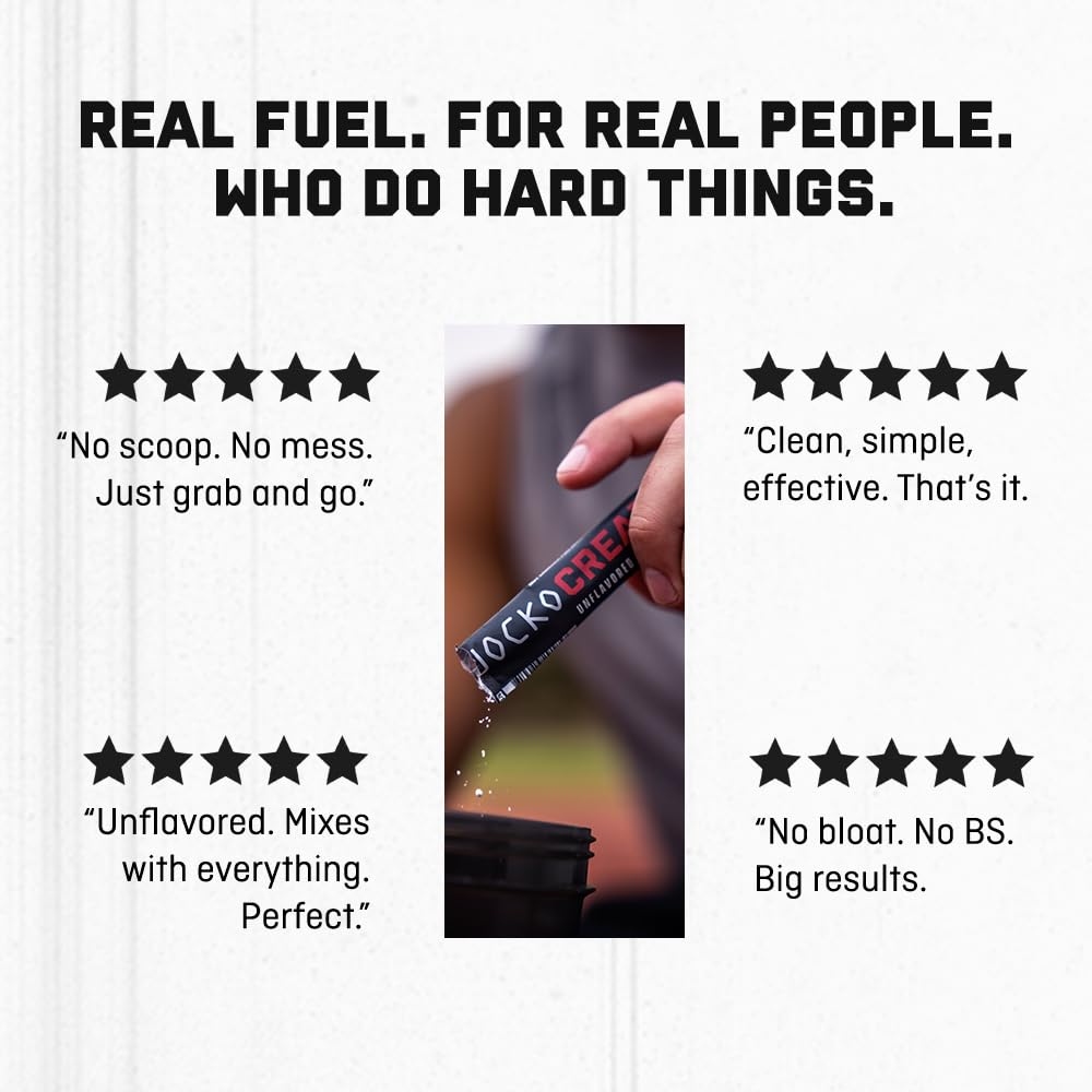 Jocko Fuel Creatine Stick Pack daily ritual for consistent supplementation.