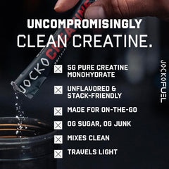 Jocko Fuel Creatine Stick Pack poured into a glass for daily use.