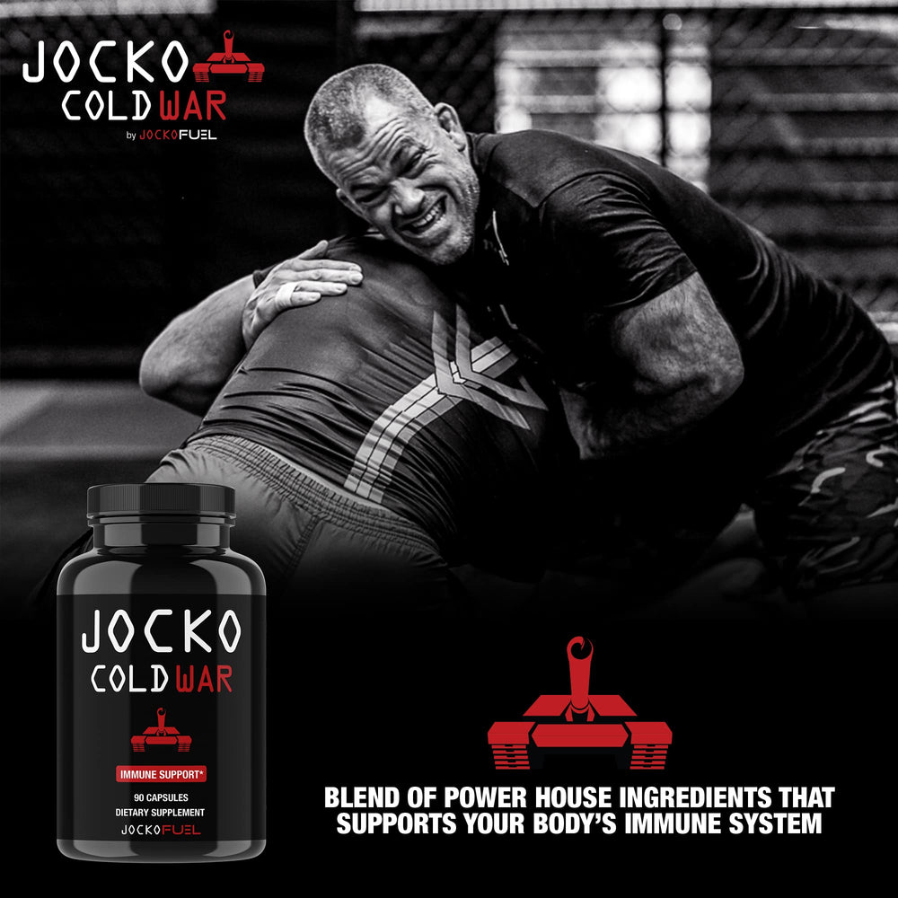 Jocko Fuel elderberry zinc vitamin C blend in action for seasonal defense.