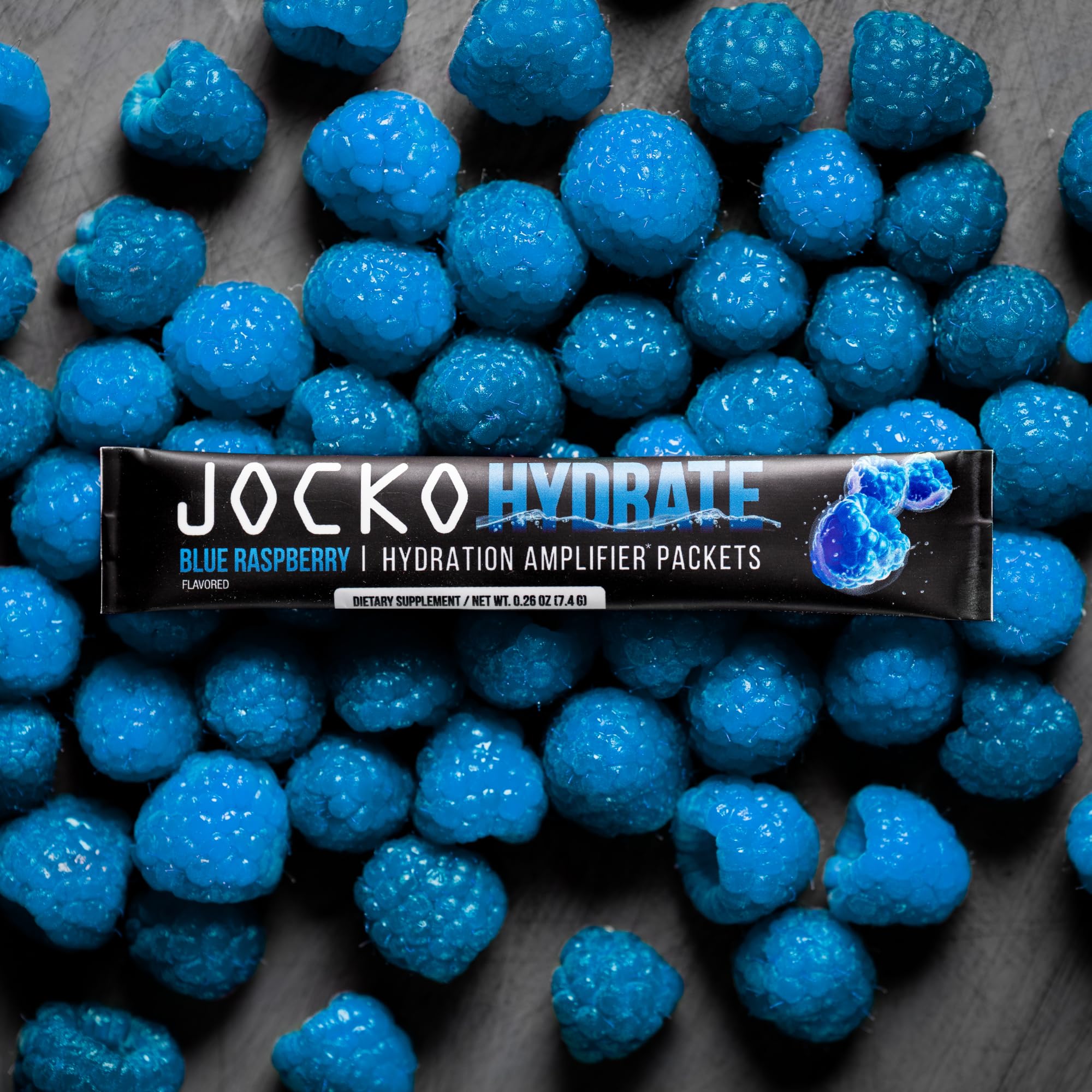 Jocko Fuel Hydrate bottle with powder ready for on-the-go hydration during exercise