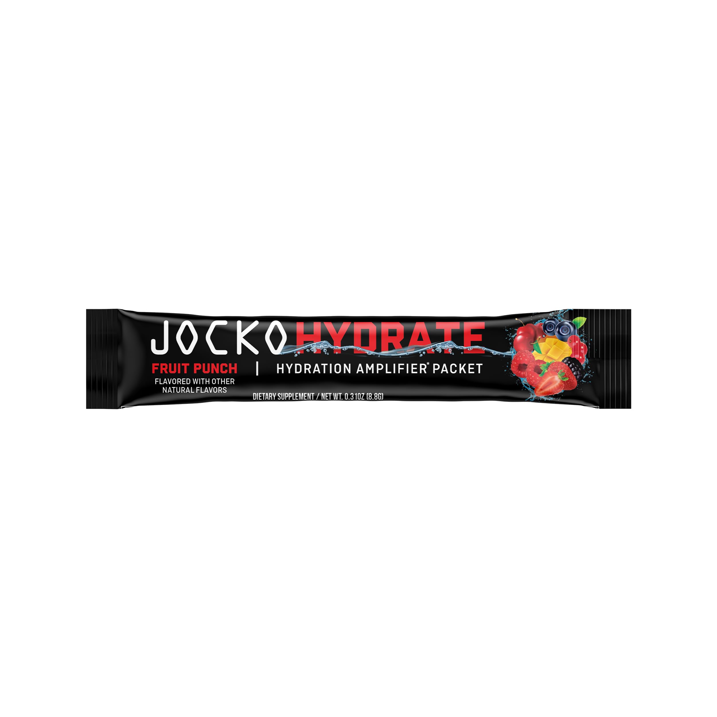Jocko Fuel Hydrate served in a glass with ice during training.