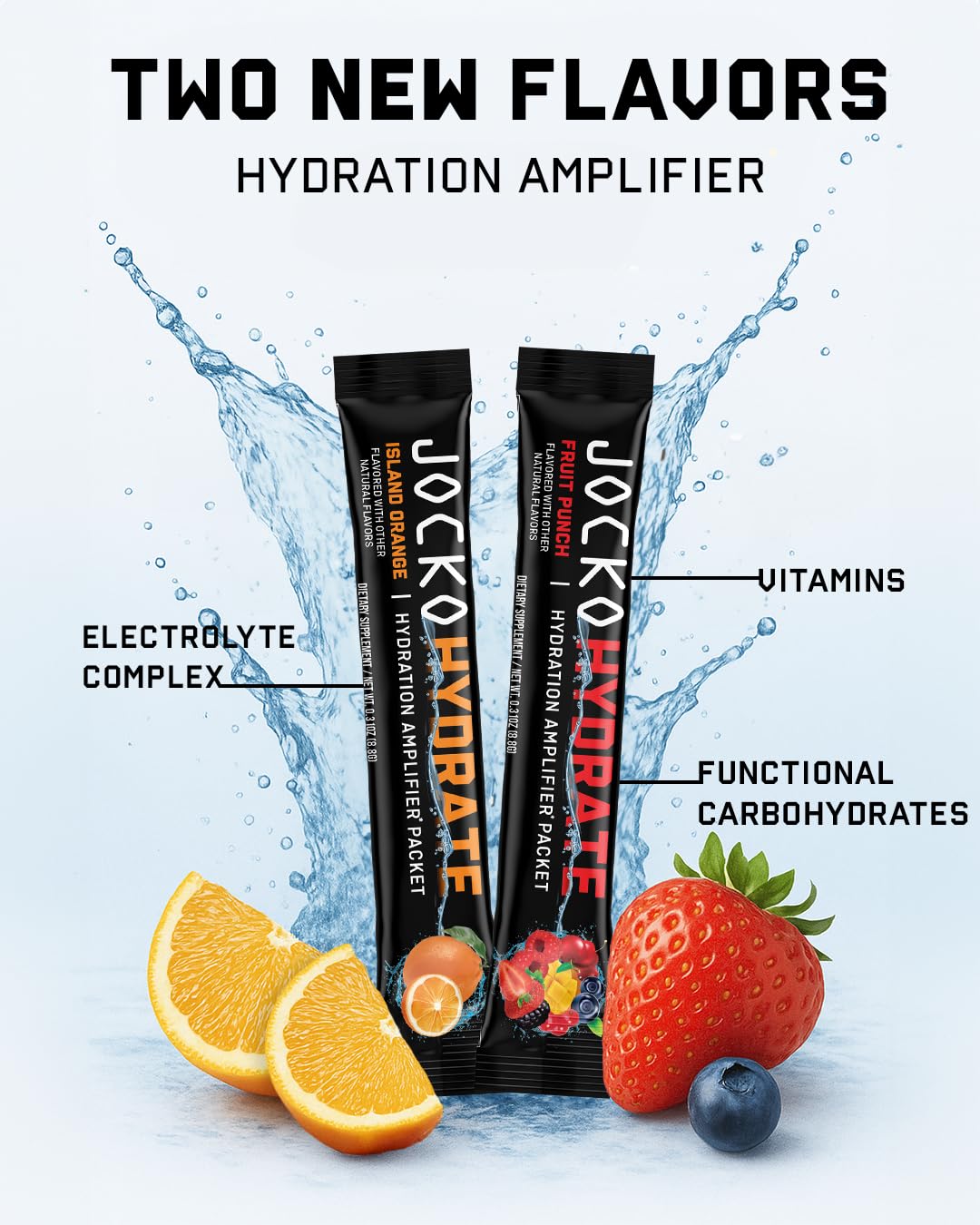 Jocko Fuel Hydrate highlighting B6, B12, and C ingredients close-up.