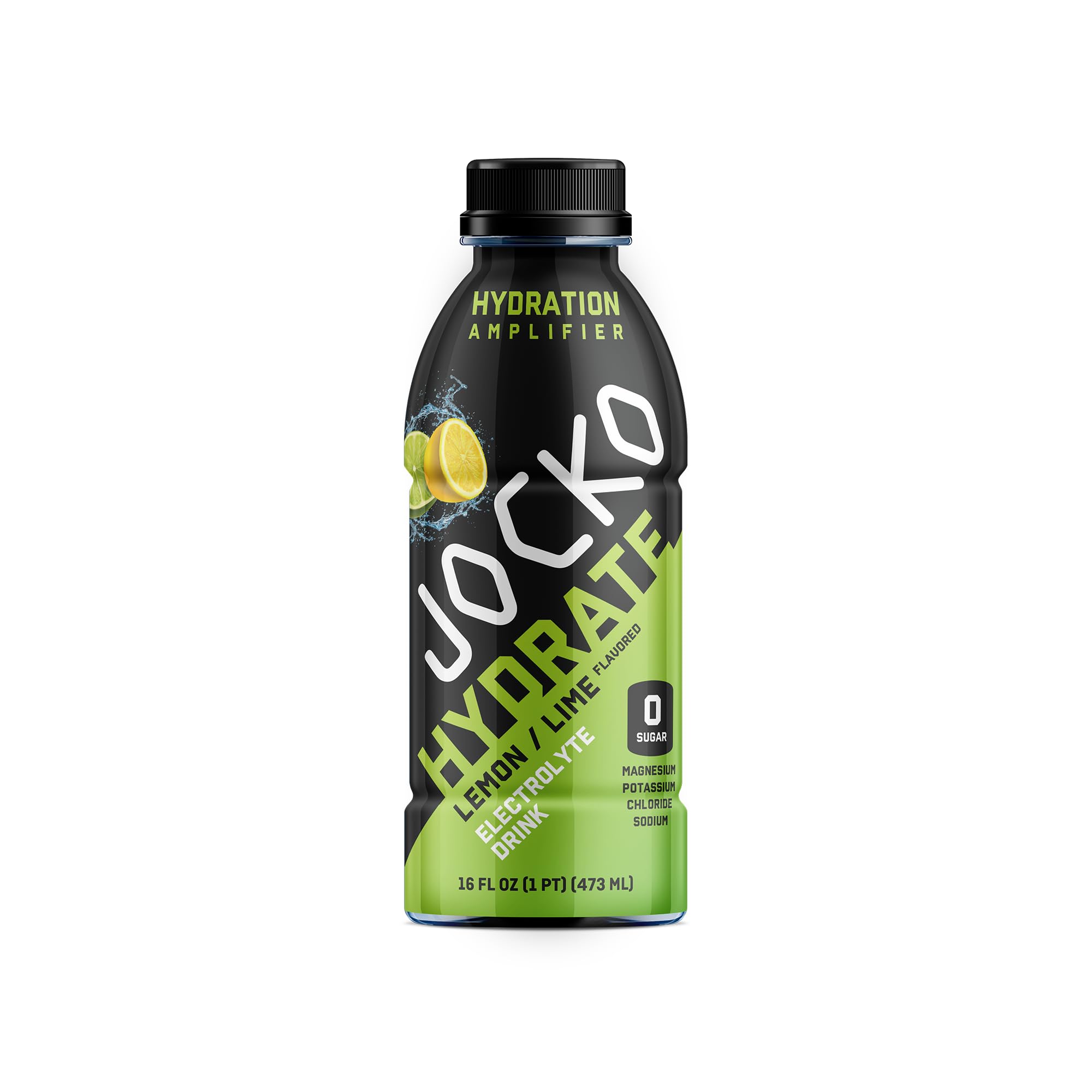 Ice-cold glass of Jocko Fuel Hydrate lemon-lime for a refreshing sip.