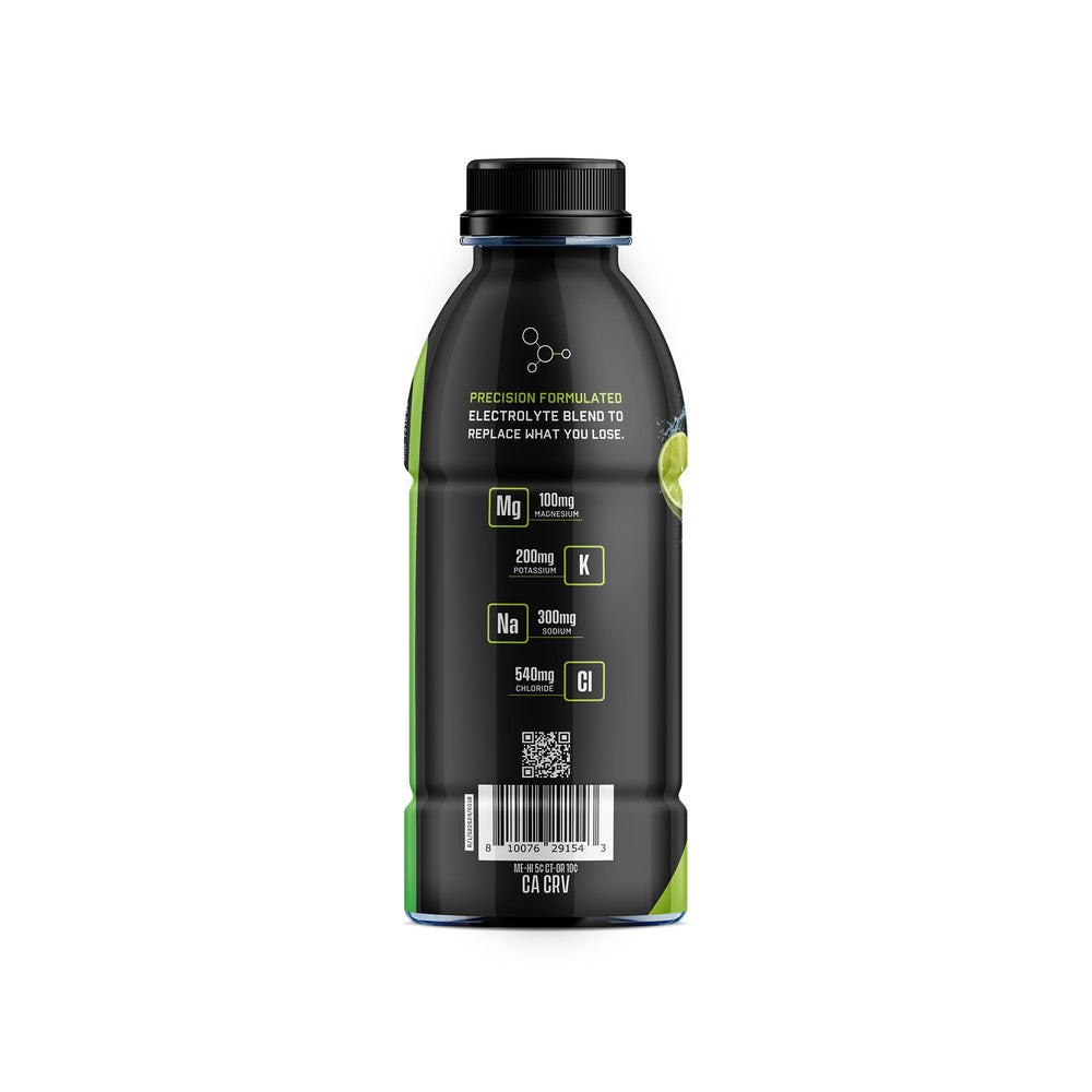 Athlete preparing for training with Jocko Fuel Hydrate lemon-lime in hand.