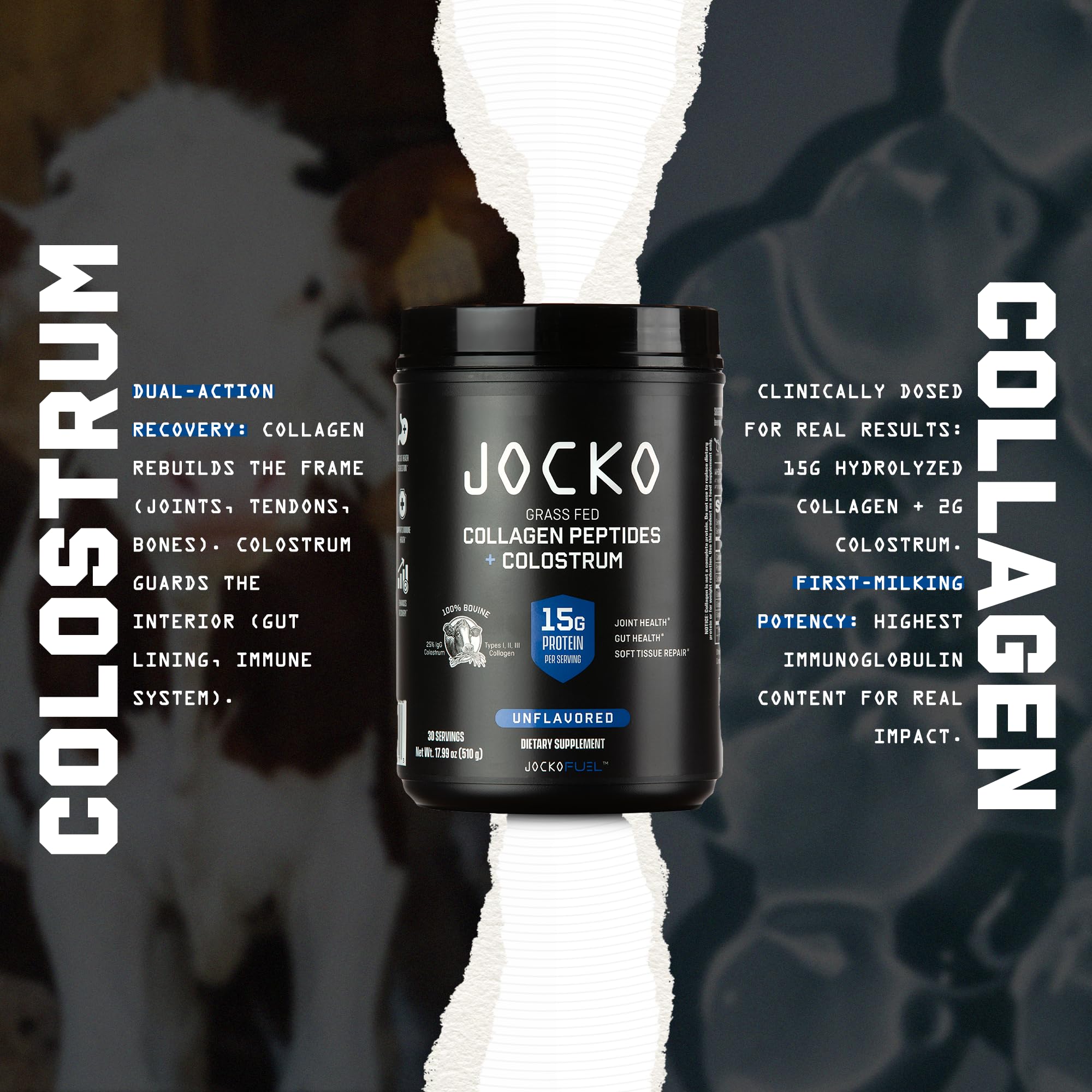 Jocko Fuel immune defense icon highlights immunoglobulins and growth factors.