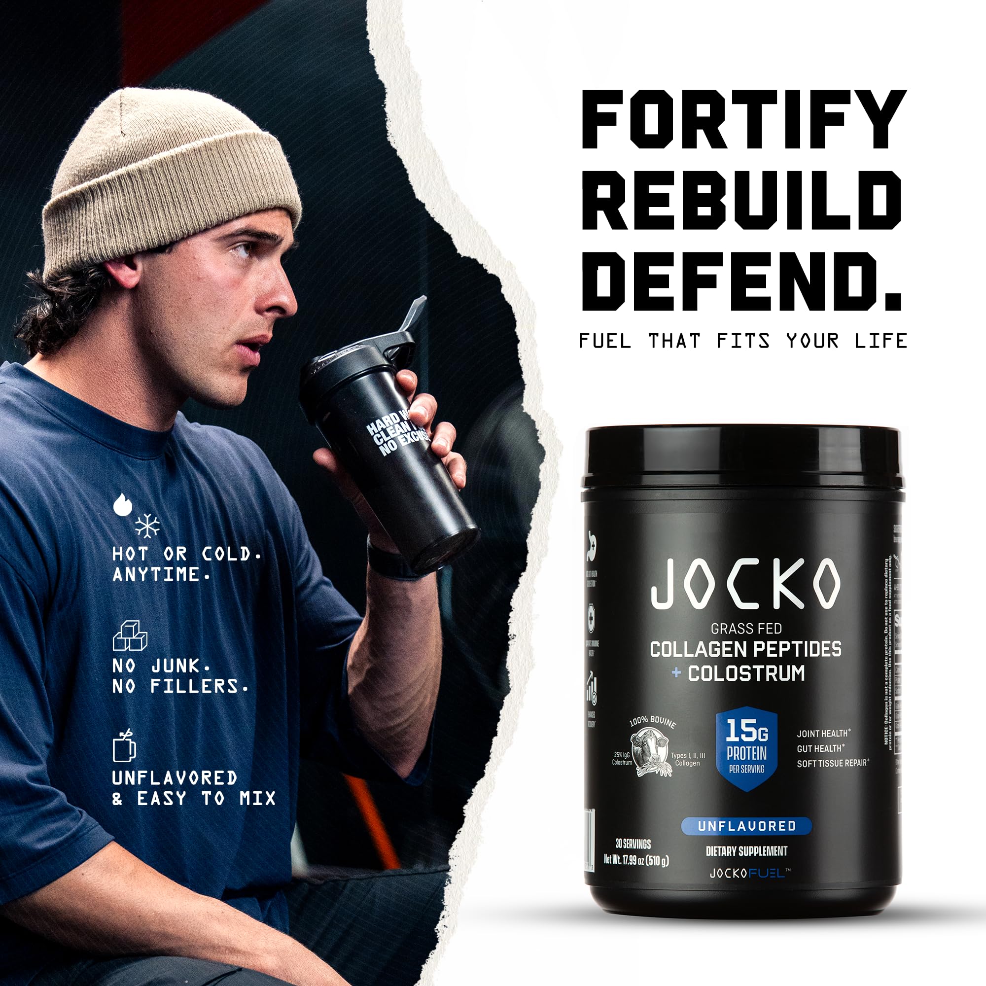 Jocko Fuel joint support graphic emphasizes stronger connective tissue potential.