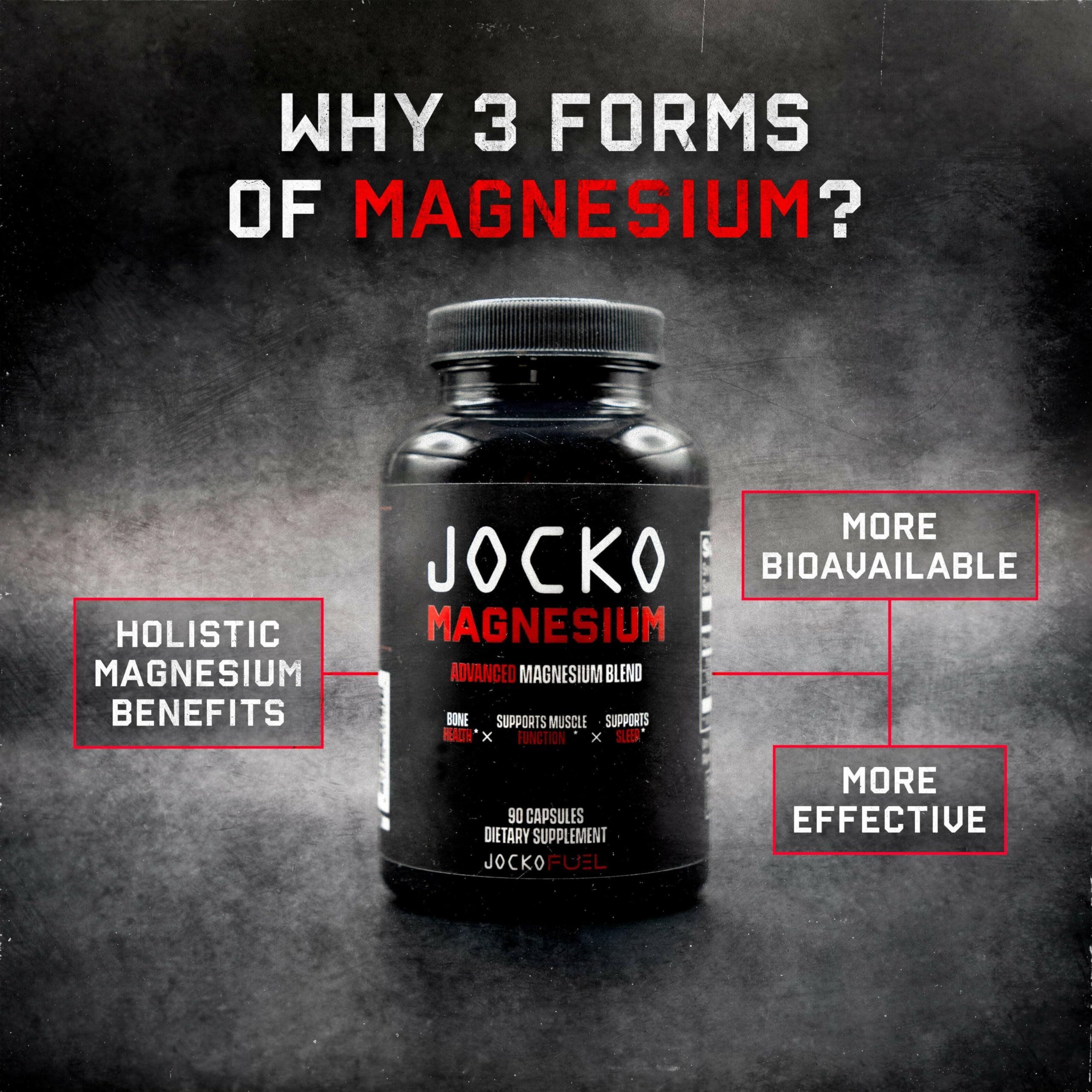 Jocko Fuel Magnesium Complex in a gym bag for post-workout support.