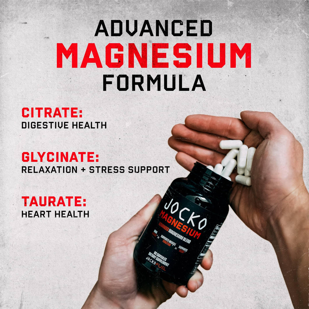 Jocko Fuel Magnesium Complex on a nightstand suggesting relaxed evenings.