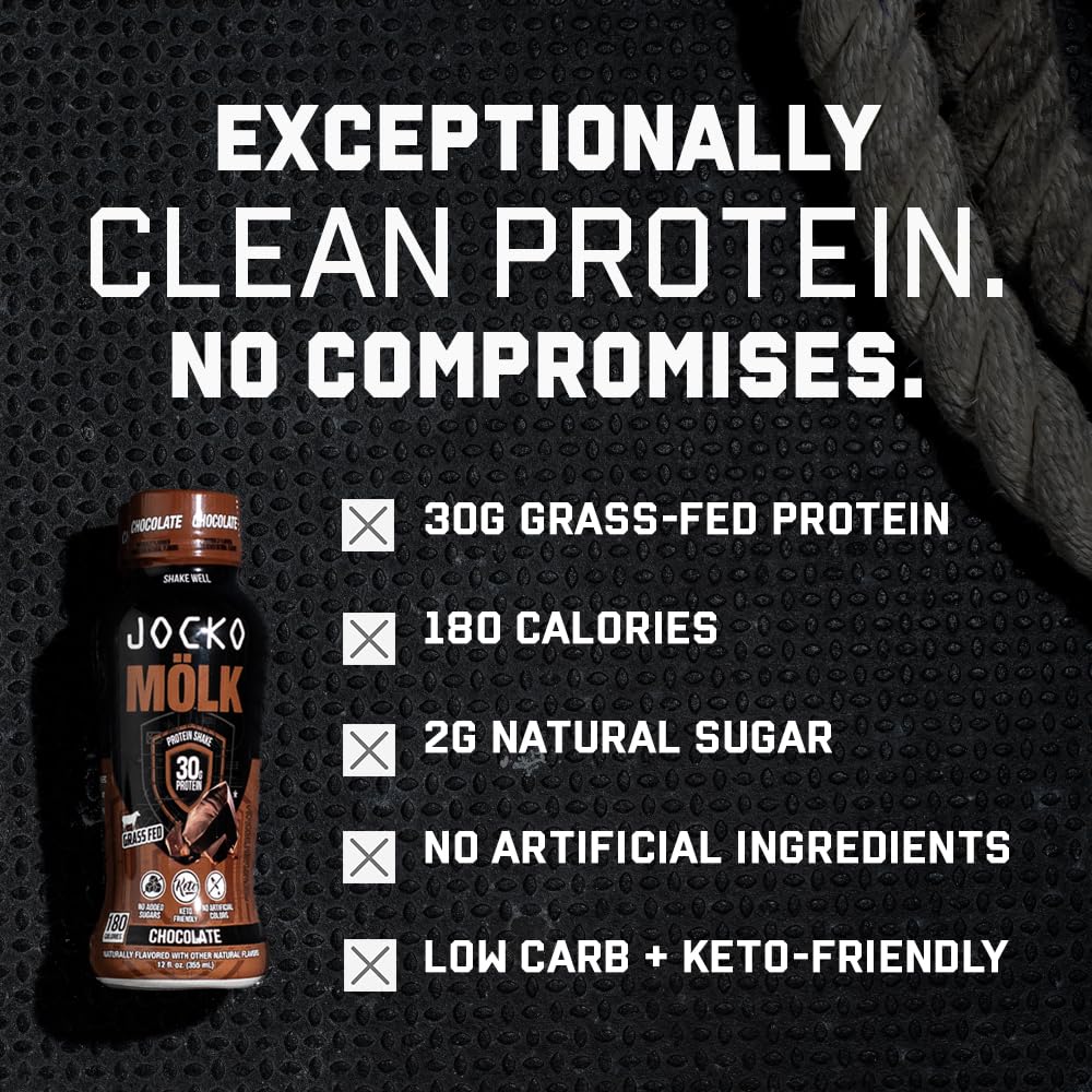 Jocko Fuel Mölk glass displays Sweet Cream Coffee color and creamy, keto-friendly drink