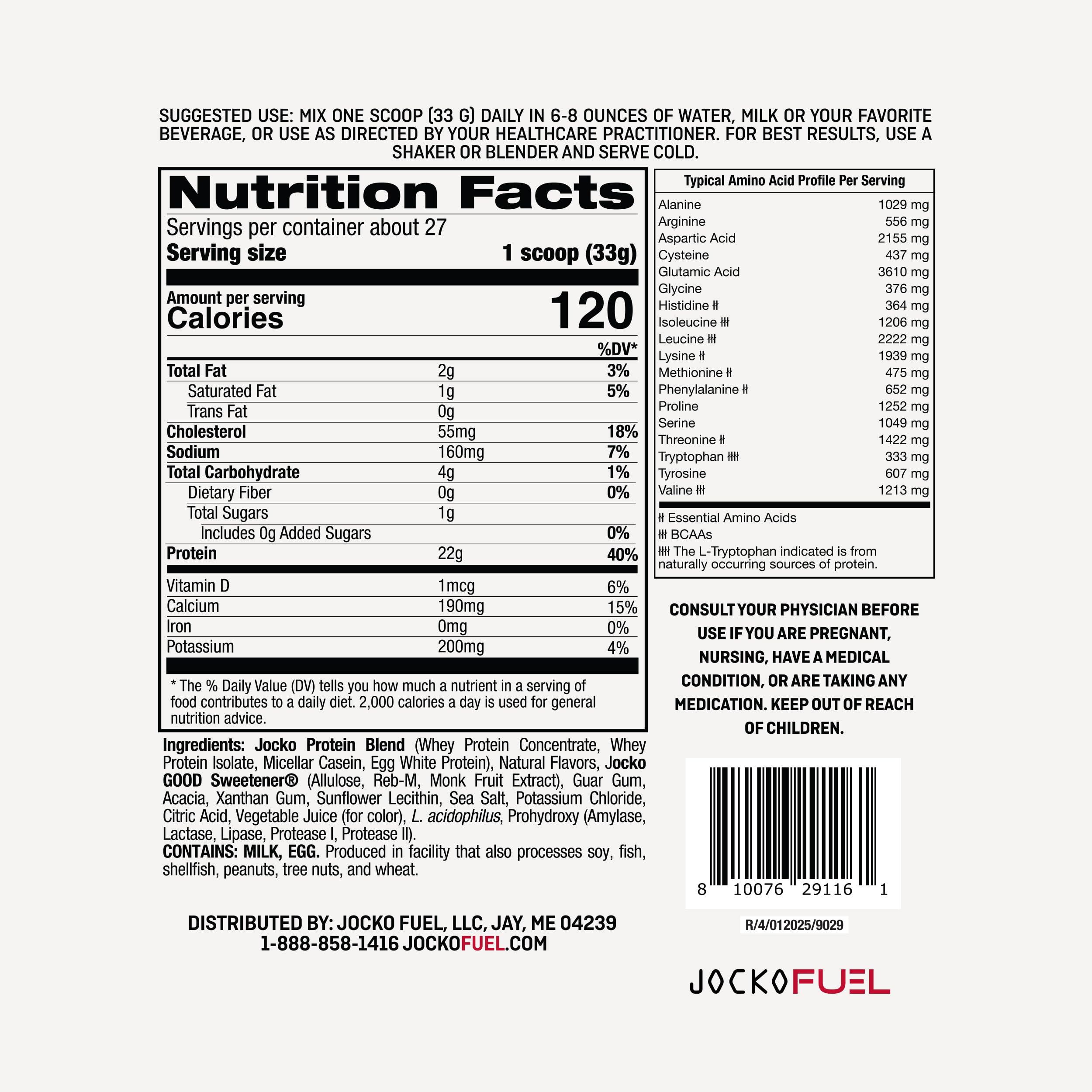 Jocko Fuel Mölk packaging close-up highlighting nutrition panel.