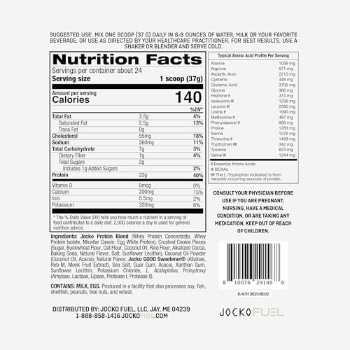 Jocko Fuel Molk scoop measures precise daily protein