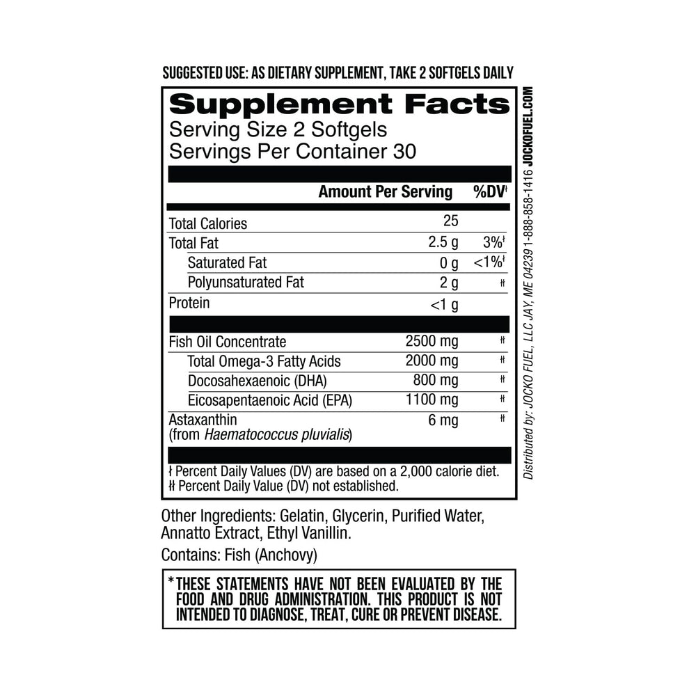 Jocko Fuel Omega-3 capsules close-up showing softgel consistency.