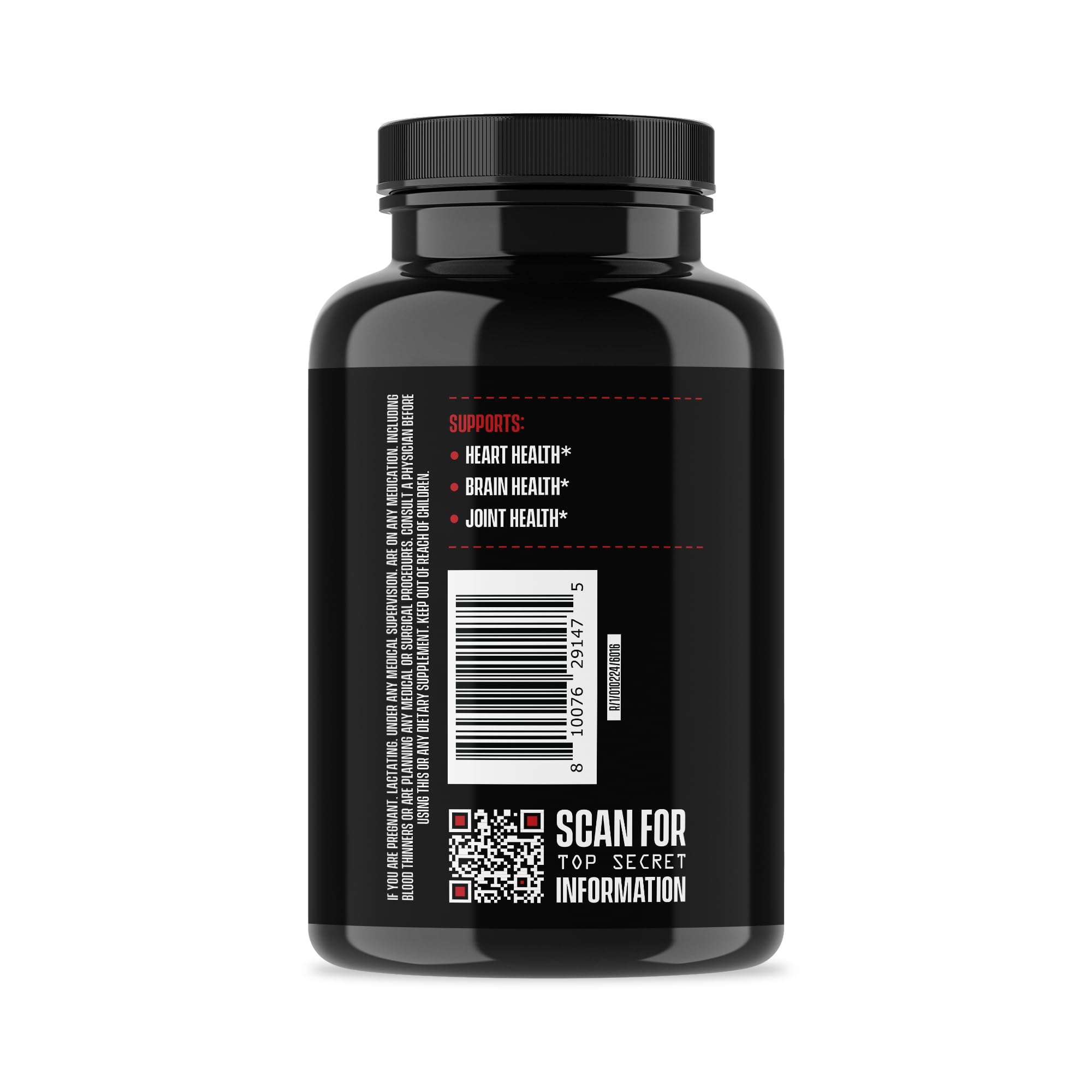 Jocko Fuel Omega-3 capsules held in hand for scale.