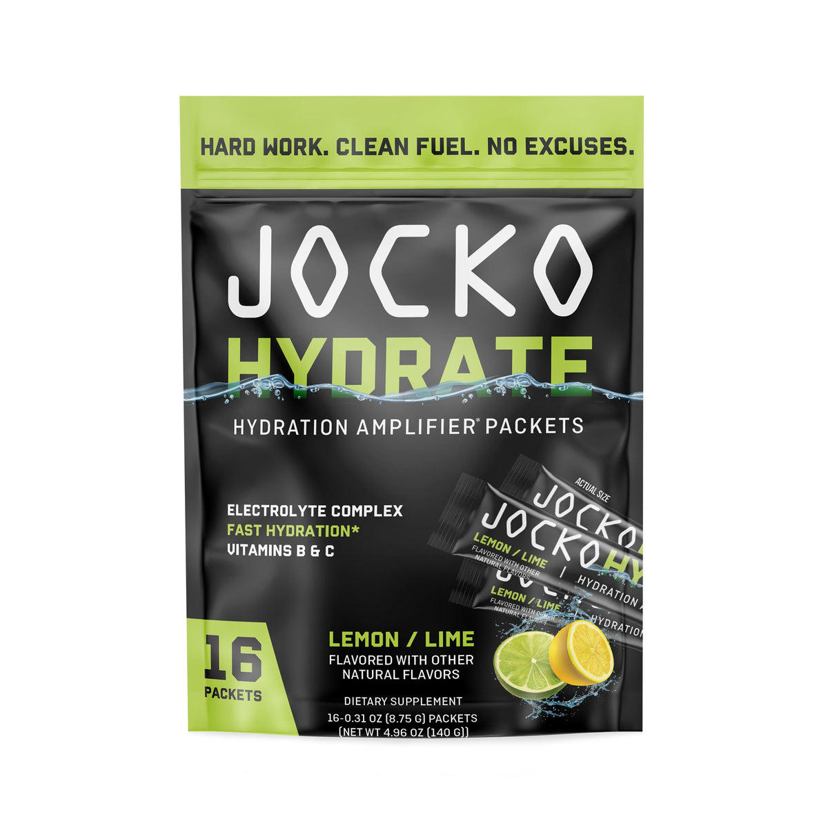 Jocko Fuel Low Sugar Lemon Lime box for convenient hydration on the go
