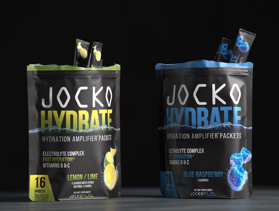 Ingredient panel on Jocko Fuel Lemon Lime packaging showing nutrients