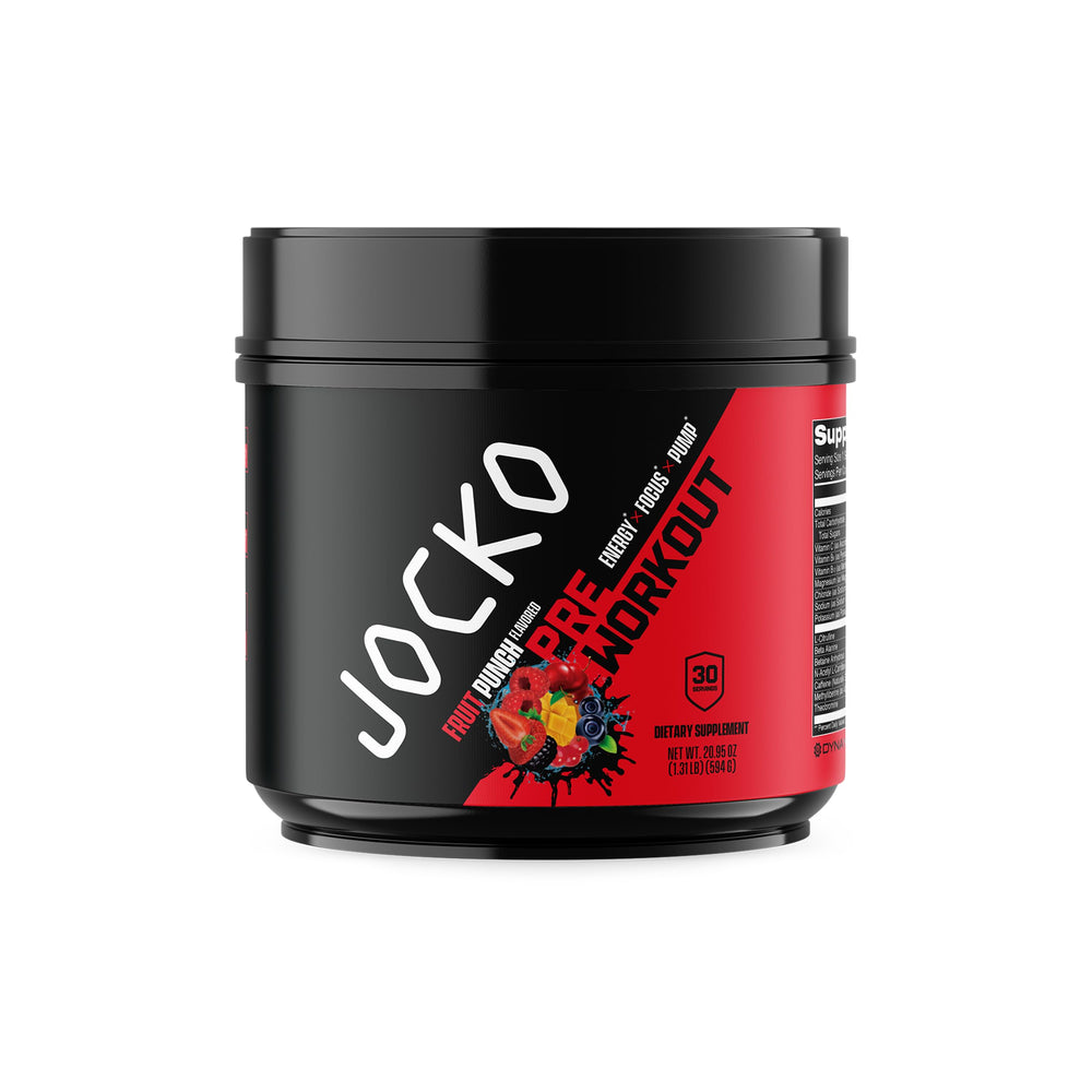 Jocko Fuel pre-workout can displaying bold branding to energize an intense training session