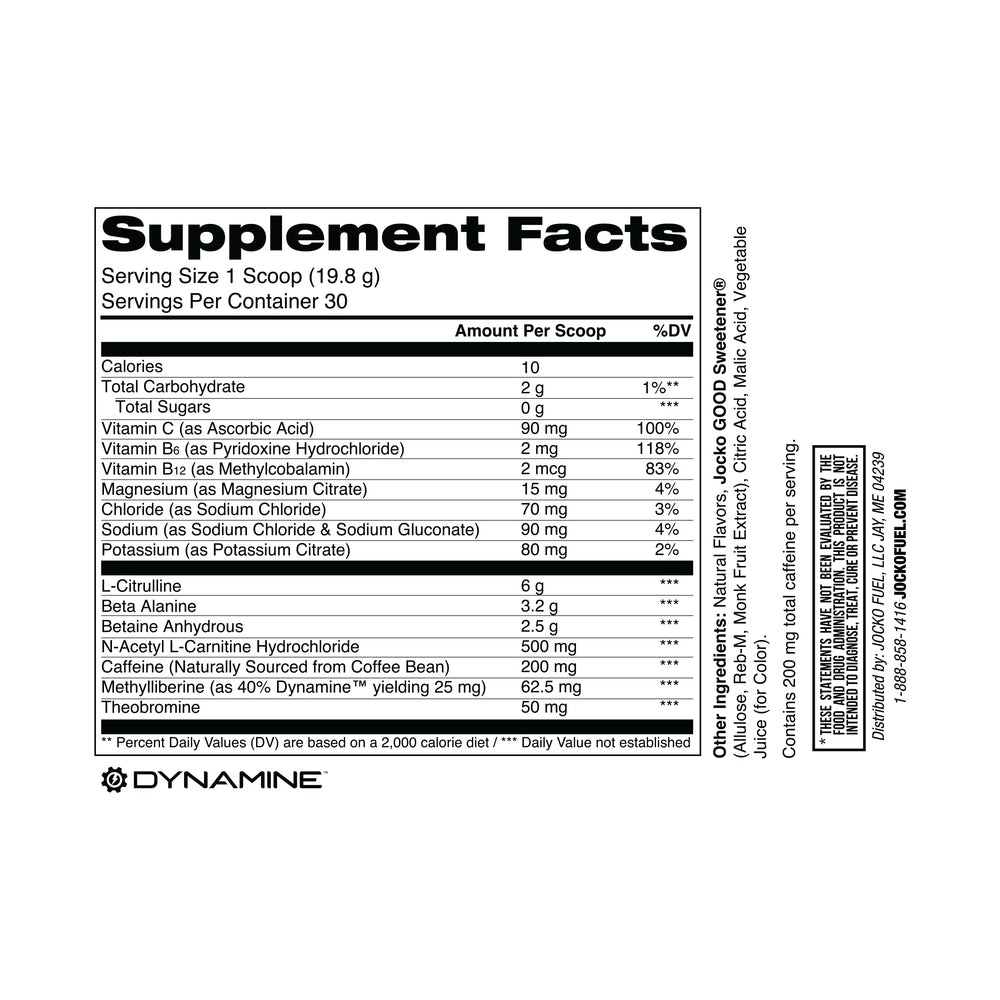 Scoop of Jocko Fuel pre-workout ready to mix for energy