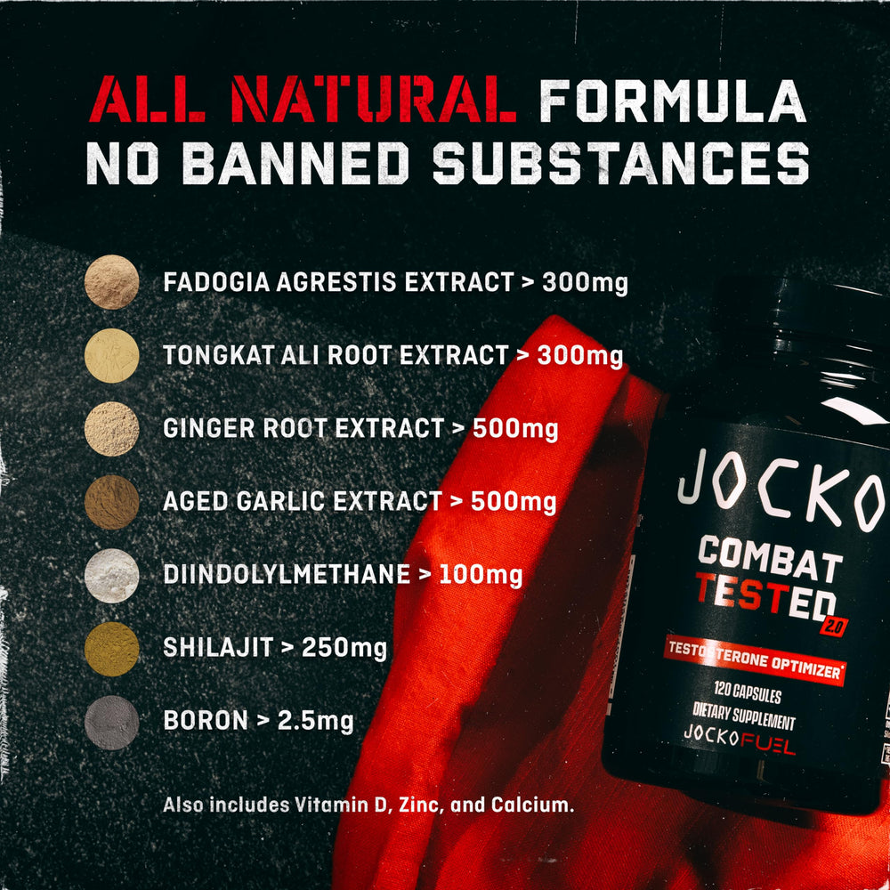 Jocko Fuel Test Booster bottle shown for daily use in a fitness routine