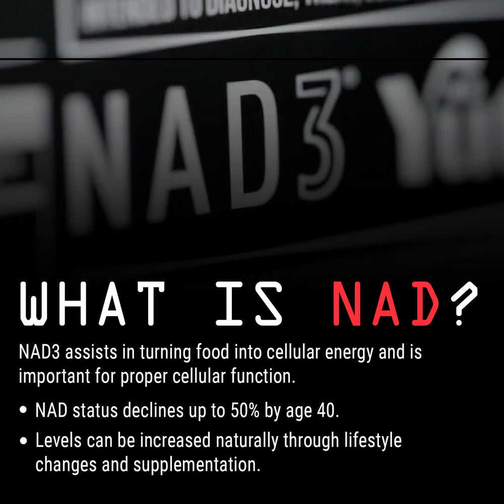 Jocko Fuel Time War bottle close-up label explains NAD and minerals.