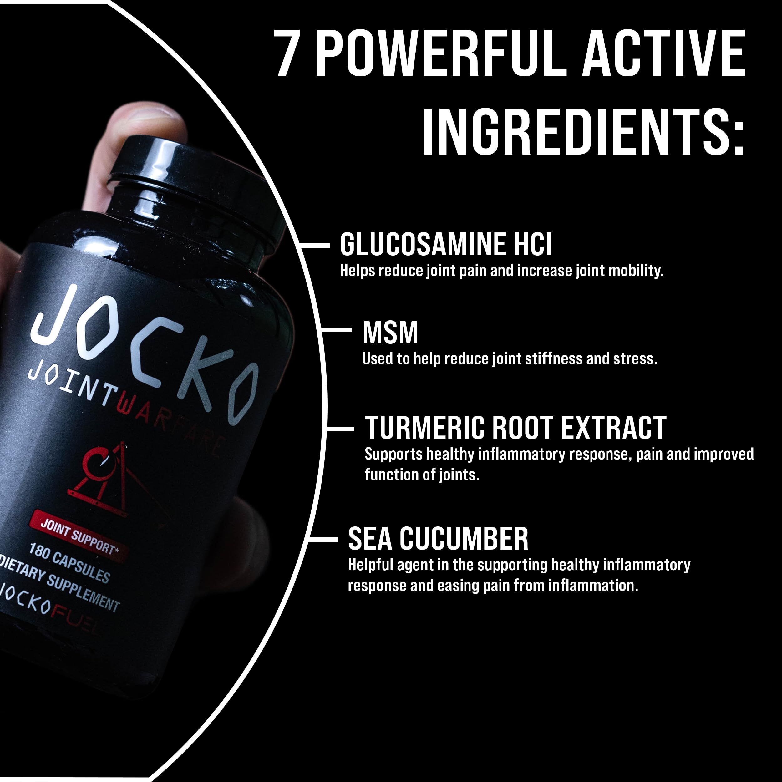 Jocko Fuel turmeric root extract capsule for a vibrant, active routine.