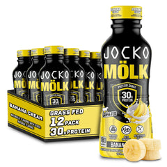 Jocko Mölk Banana Cream bottle for ready to drink protein on the go
