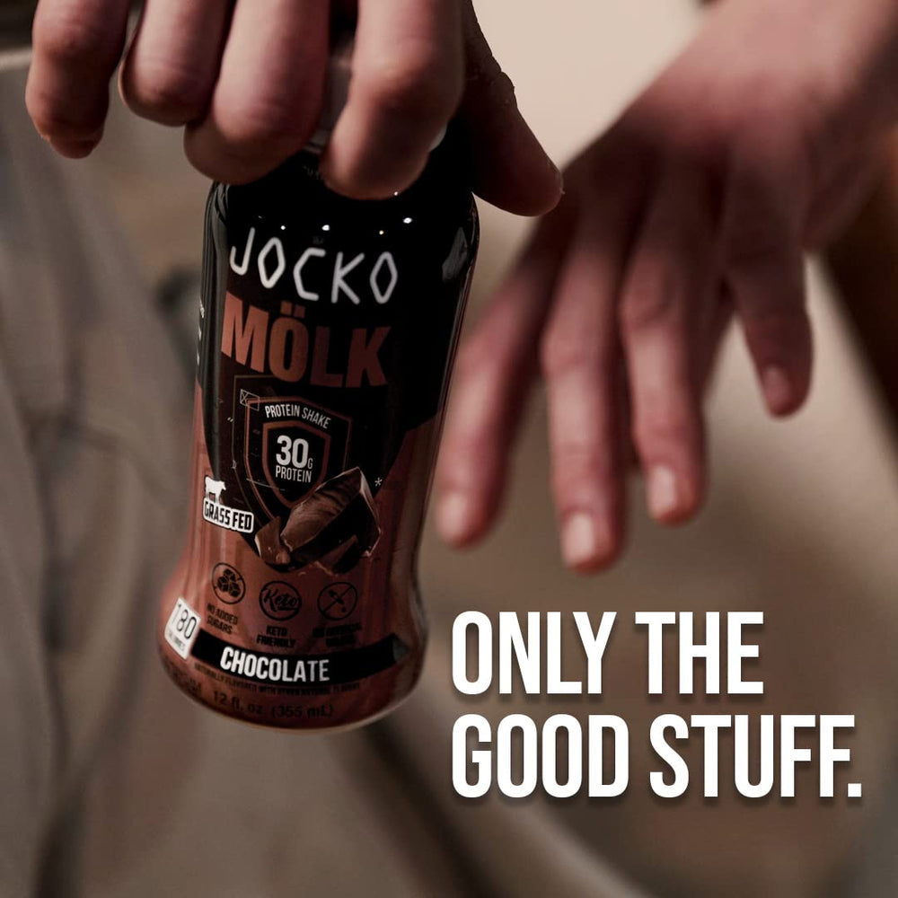 Close-up of creamy texture suggests smooth mouthfeel of Jocko Mölk chocolate.