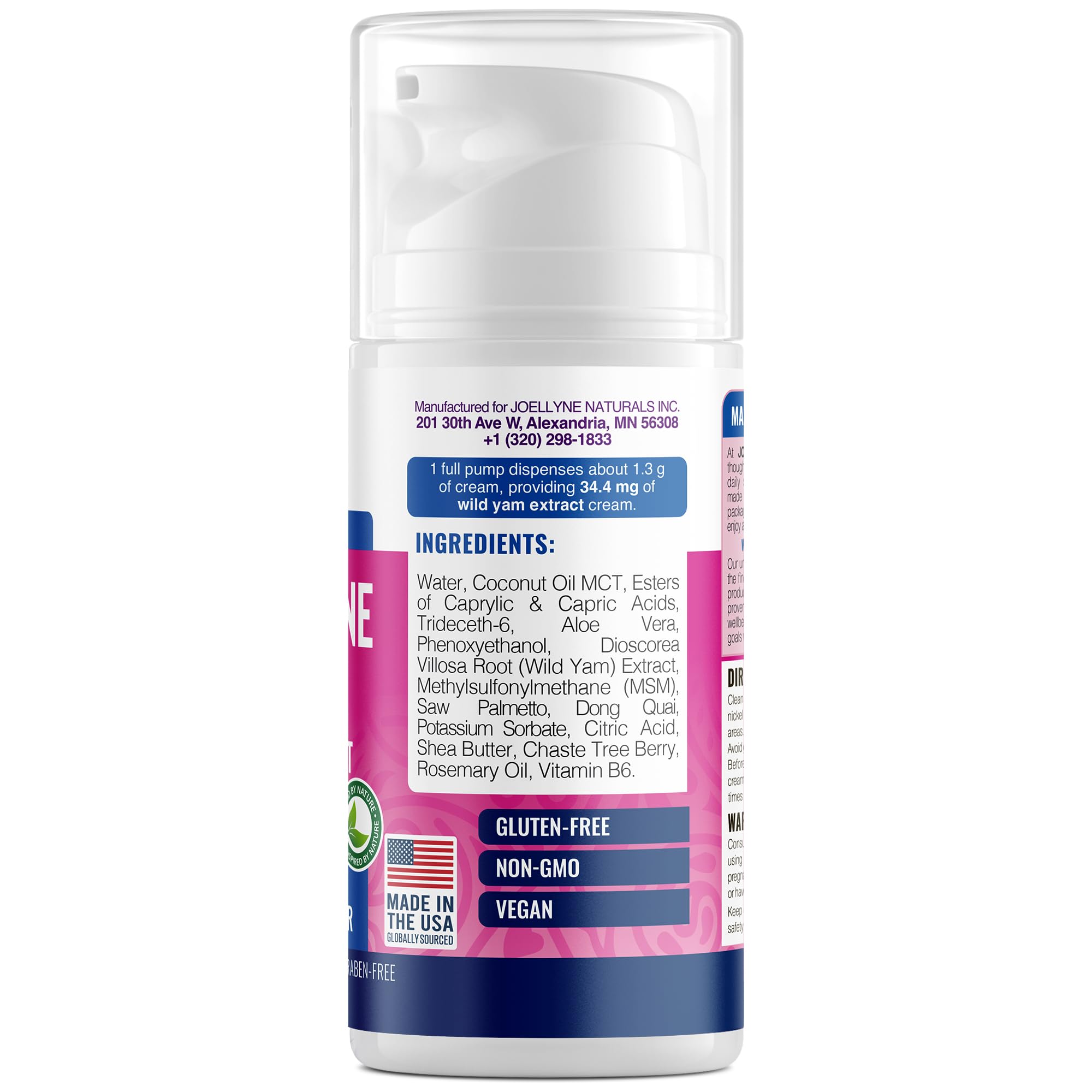 Joellyne Naturals fast-absorbing herbal base glides on cleanly with no greasy residue.
