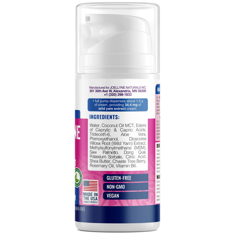 Joellyne Naturals fast-absorbing herbal base glides on cleanly with no greasy residue.
